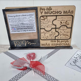PLACA - MARCO PUZZLE REGALO MAMÁ