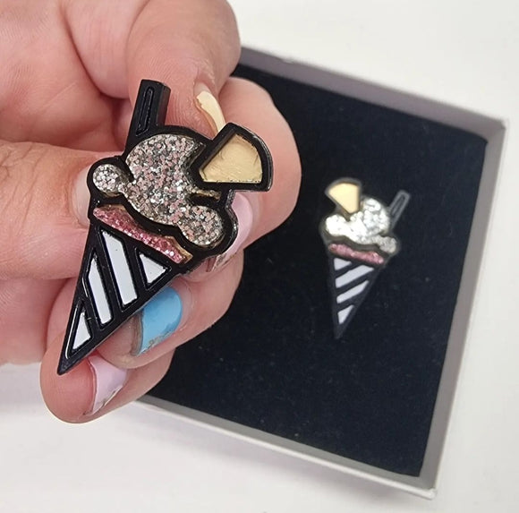 PENDIENTES METACRILATO - HELADO