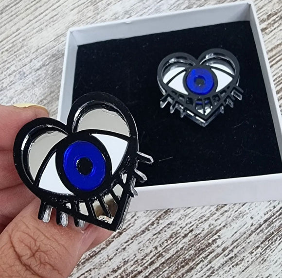 PENDIENTES METACRILATO - OJO TURCO