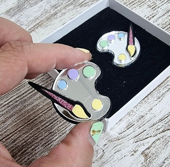 PENDIENTES METACRILATO - PALETA PINTOR