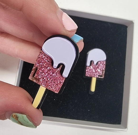 PENDIENTES METACRILATO - HELADO POLO